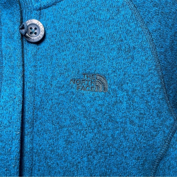The North Face Women's Blue full zip up fleece outdoor athletic jacket in size L - Picture 3 of 8